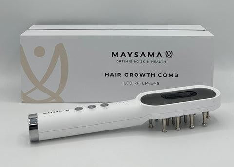 red light hair brush