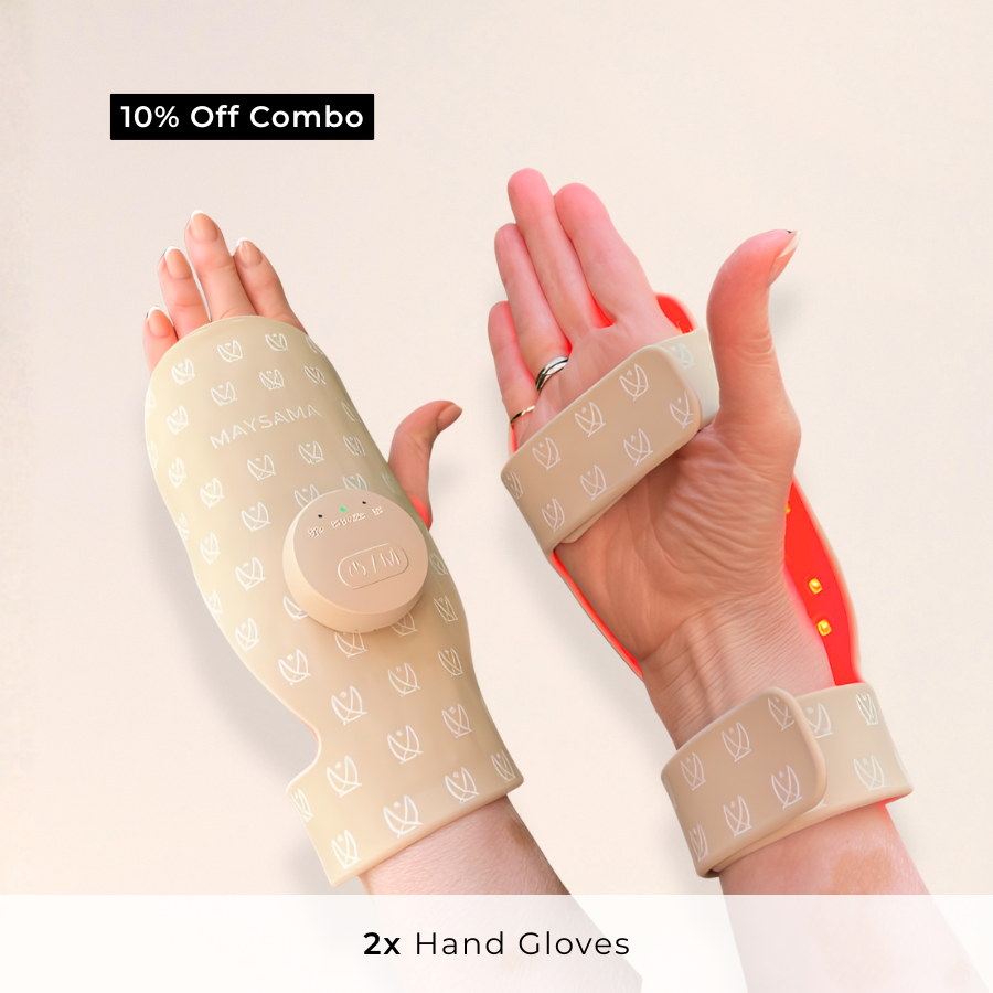 Pair of LED Light Therapy Hand Gloves