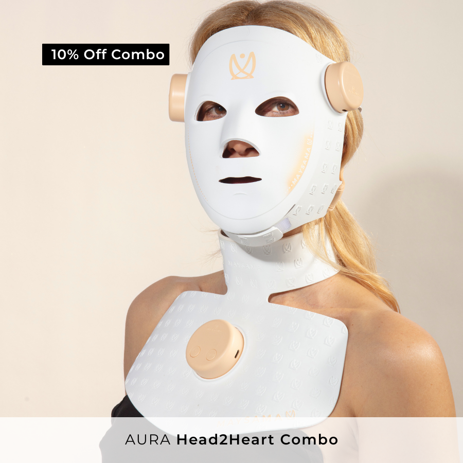 AURA LED Lichttherapie Gesichtsmaske