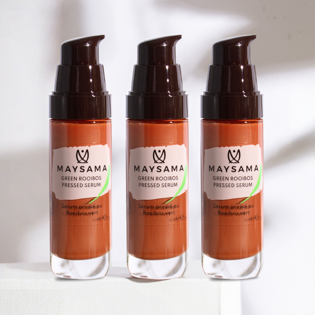 Dreierpackung gepresstes Serum aus grünem Rooibos